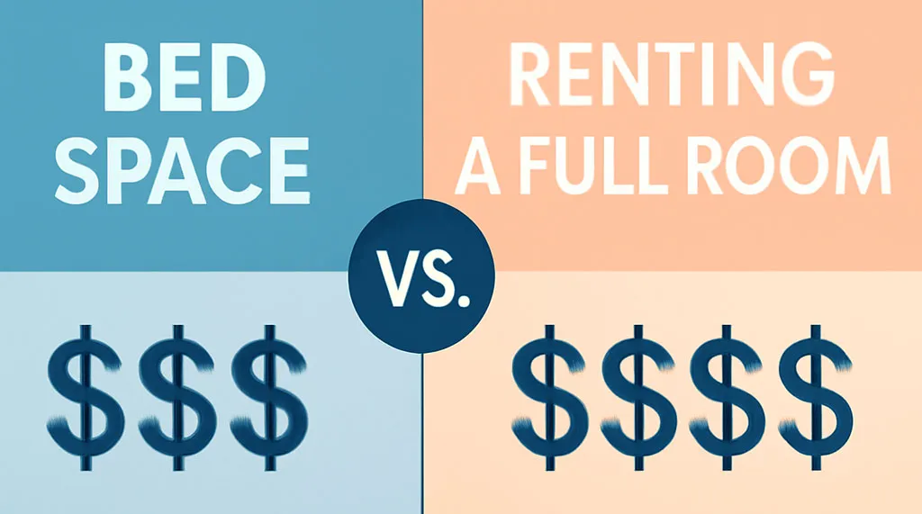 cost Bed Space vs. cost Renting a Full Room